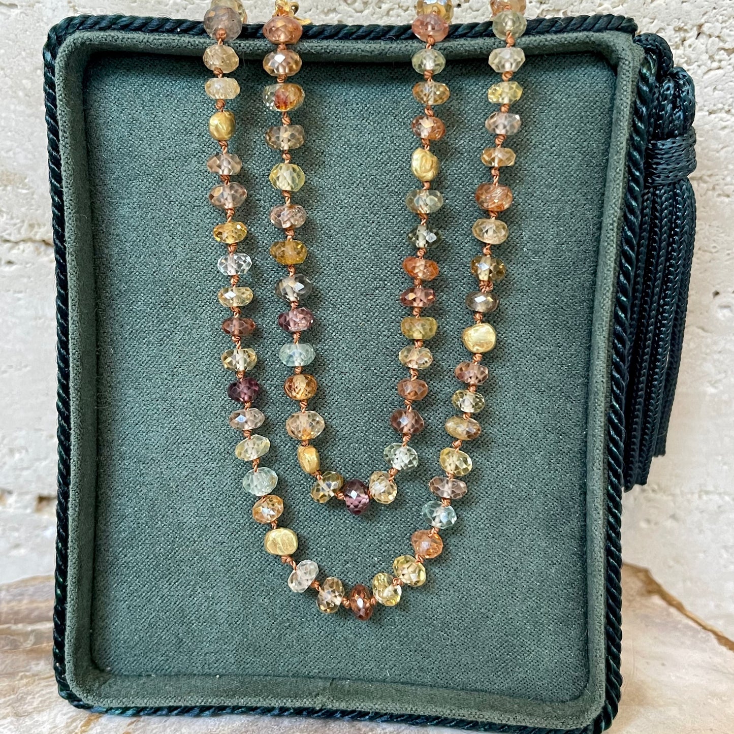 Zircon beaded necklace