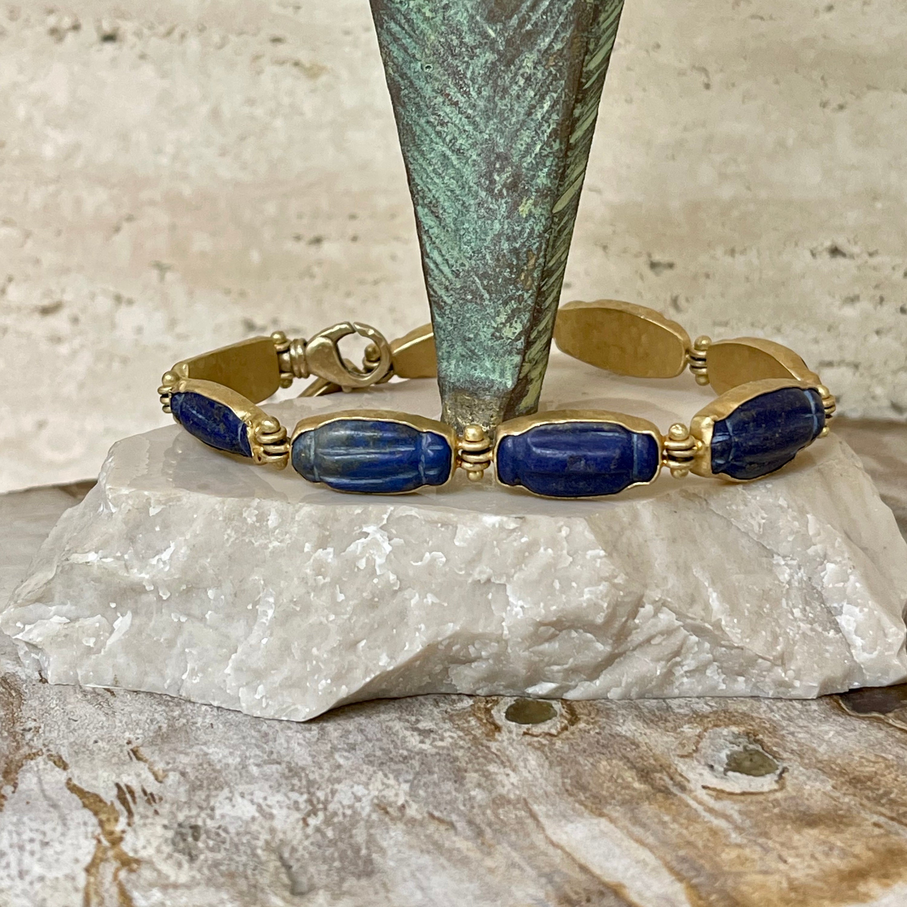 Blue Lapis Lazuli Crystal Bangle – The Wistful Woods