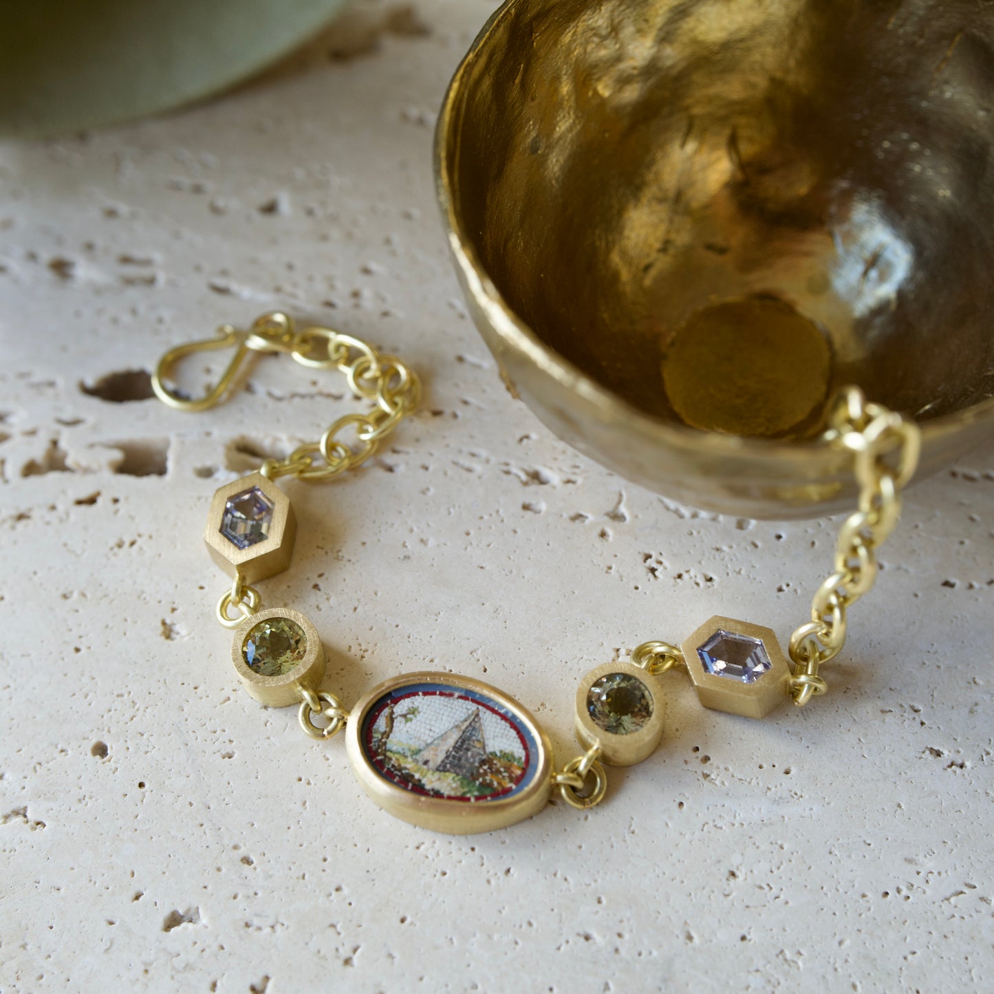 Italian micro mosaic bracelet