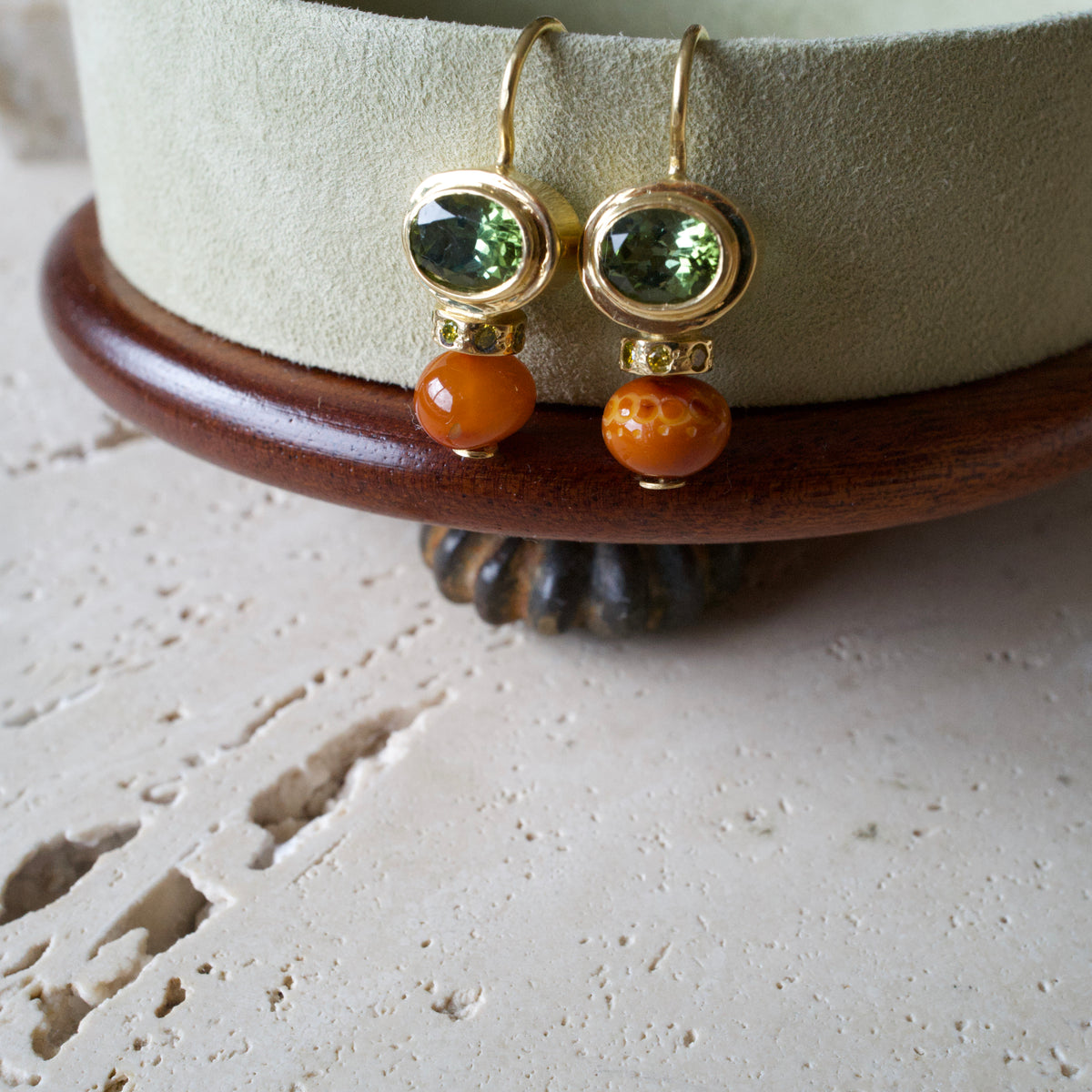 Tourmaline earrings