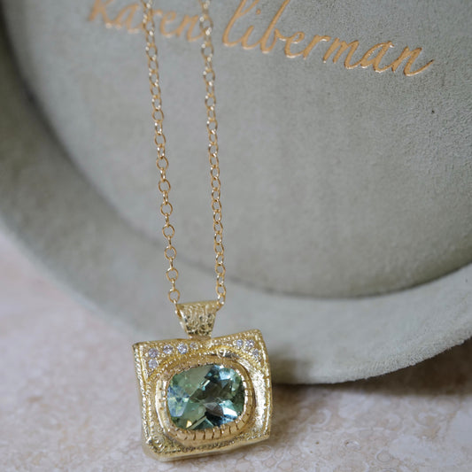 Tourmaline pendant necklace